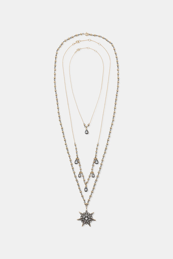 PACK 3 COLLARES  CRISTAL ESTRELLAS
