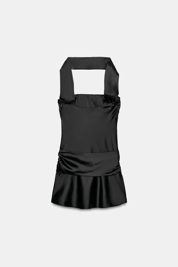 VESTIDO SATINADO FOULARD