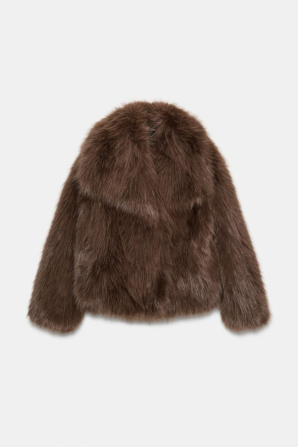 Cazadora efecto pelo soft
