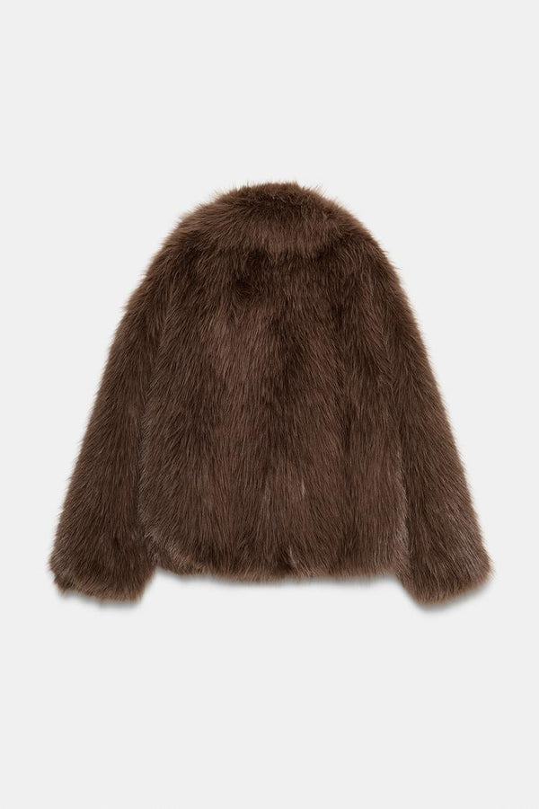 Cazadora efecto pelo soft