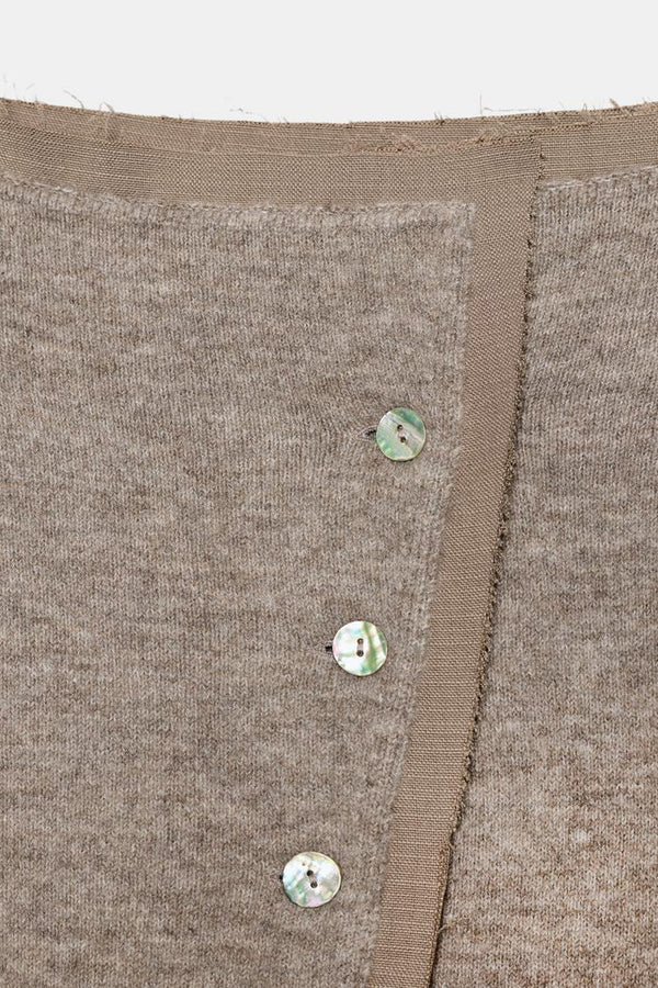 Chaqueta punto cuello barco